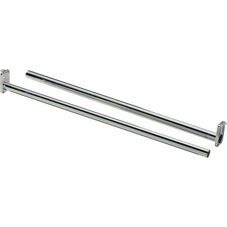 NATIONAL HARDWARE 48-72 in. Chrome Adjustable Closet Rod 112007